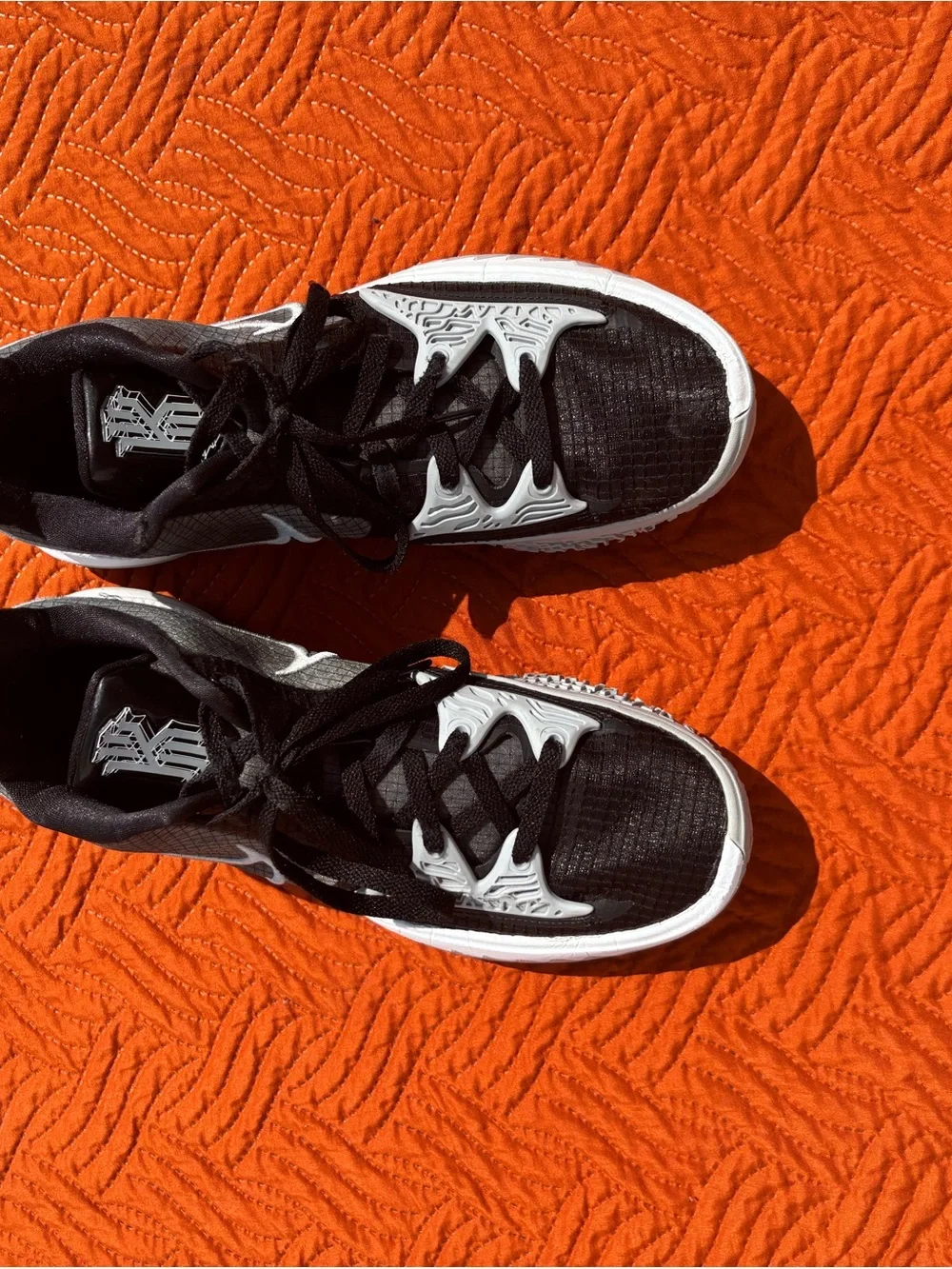 Nike Men's Black and White Athletic basketball Shoes (kyrie and KD Nike shoes)